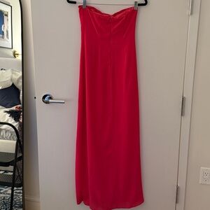Superdown Vibrant Red Strapless Dress